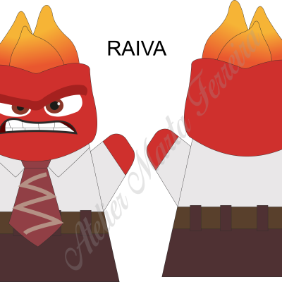 Estampa p/ Fantoche raiva