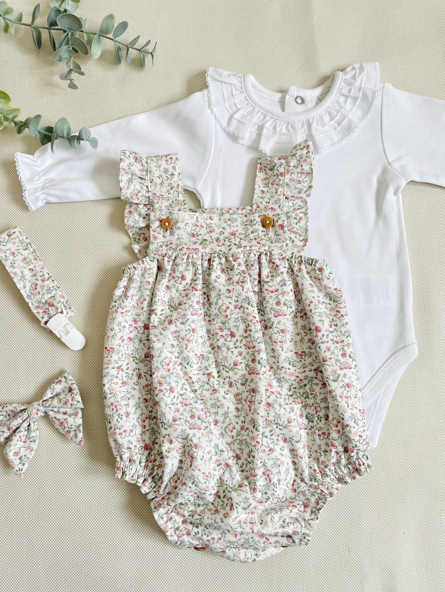 Fofo Inês floral rosa malva