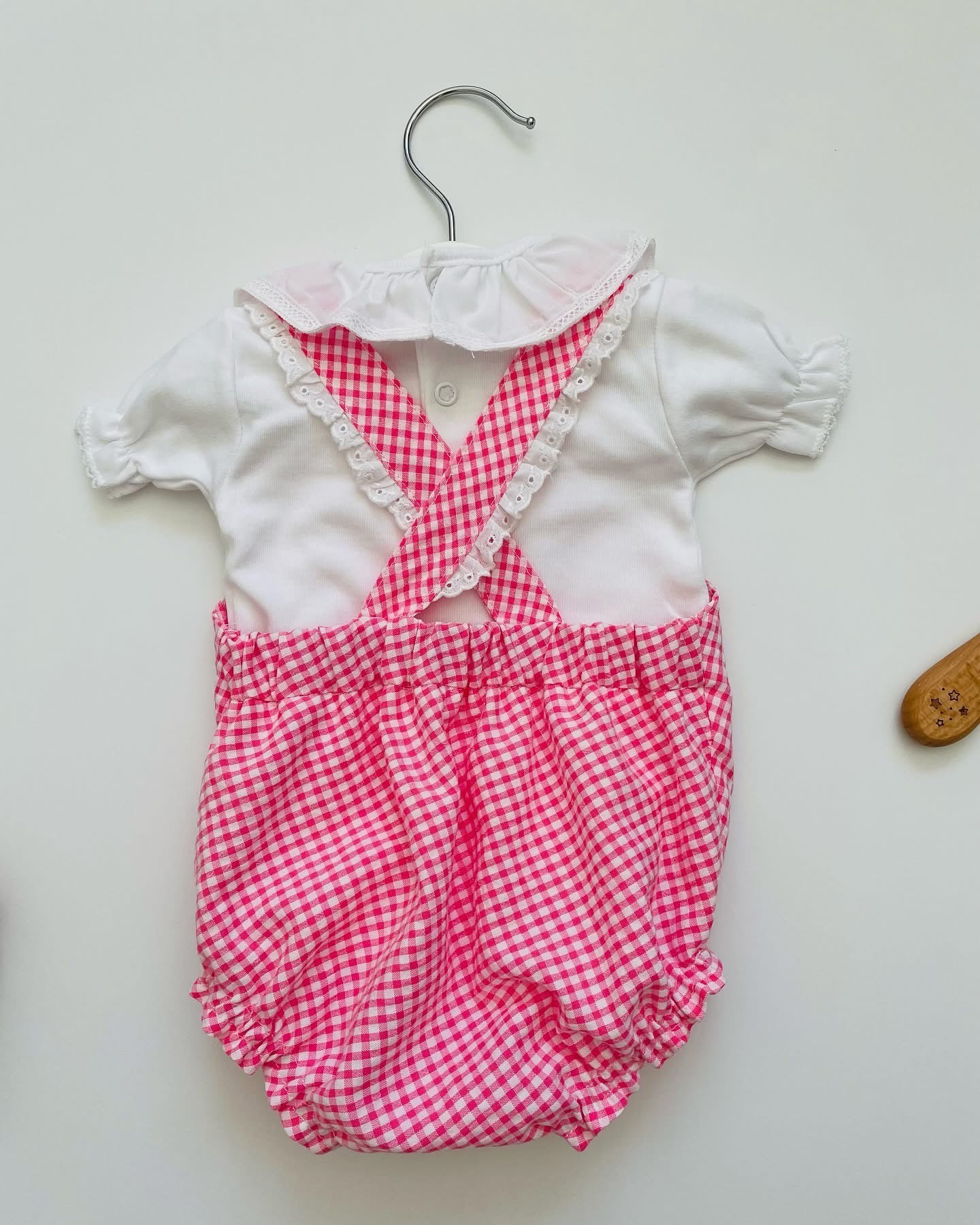 Fofo Marta vichy rosa chiclete