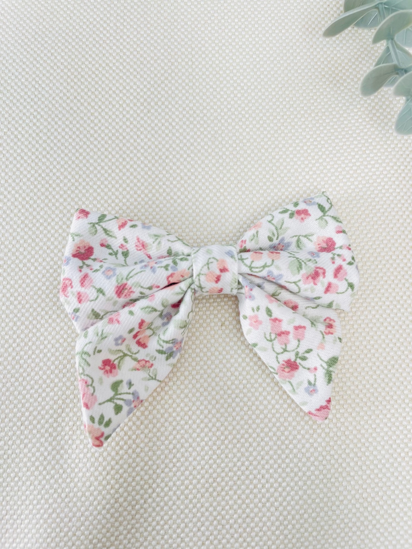 Laço Floral rosa malva