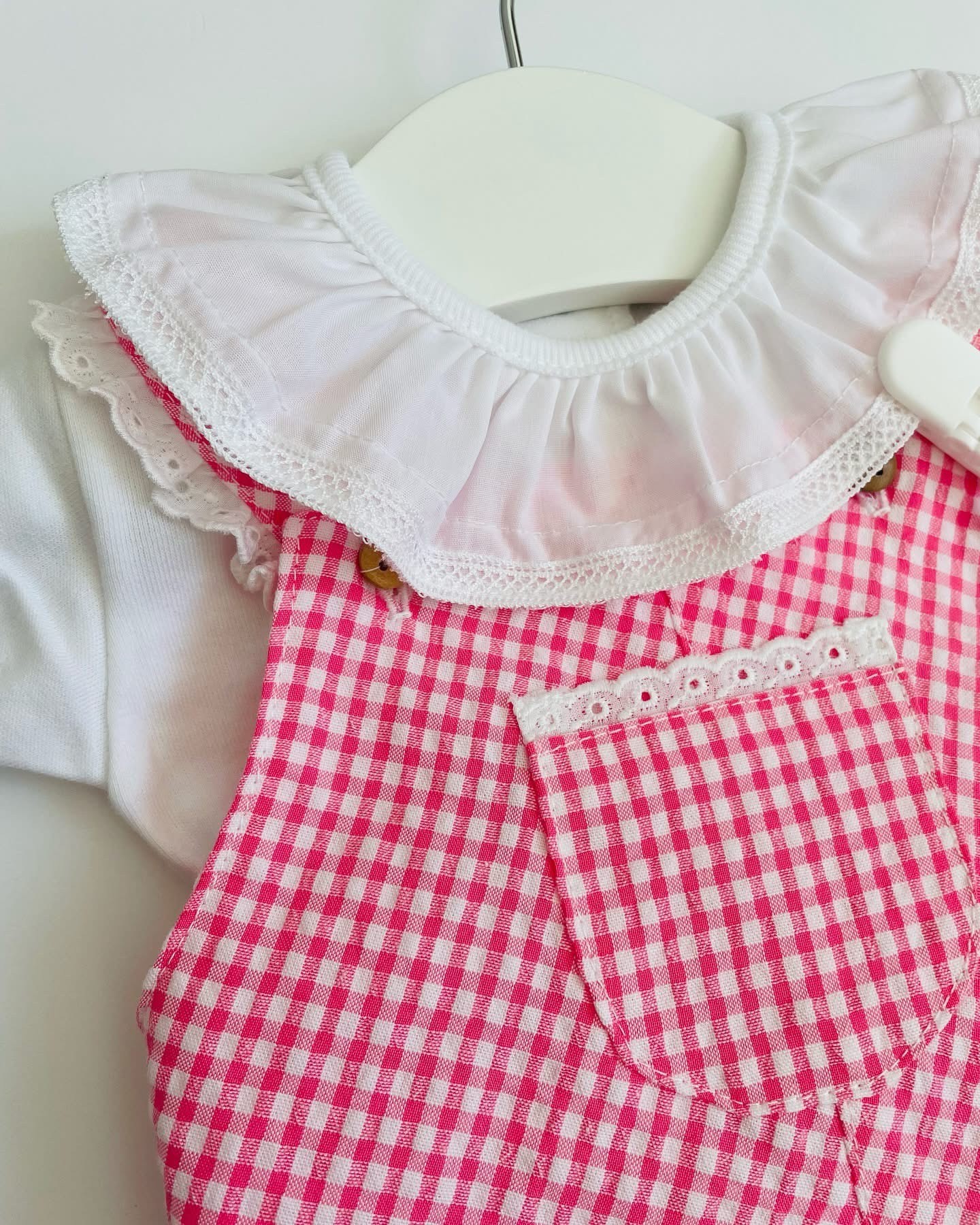 Fofo Marta vichy rosa chiclete