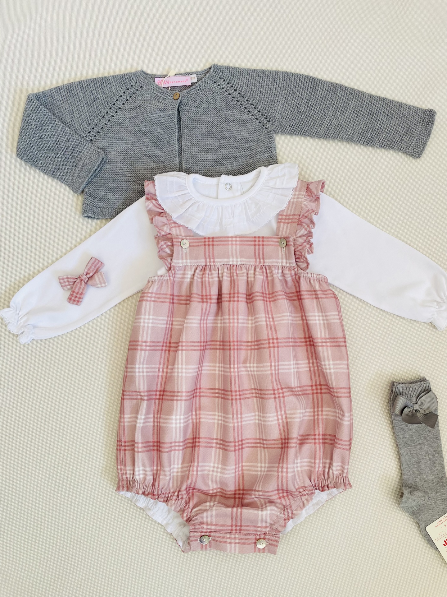 Fofo Inês tartan rosa