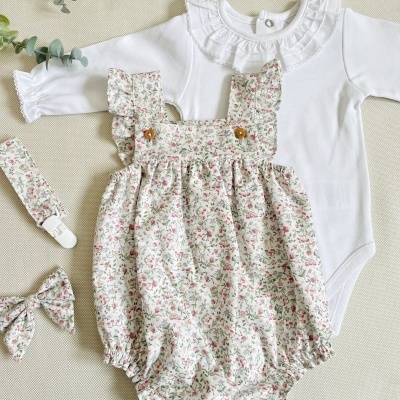 Fofo Inês floral rosa malva