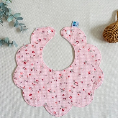 Babete Flor vichy rosa