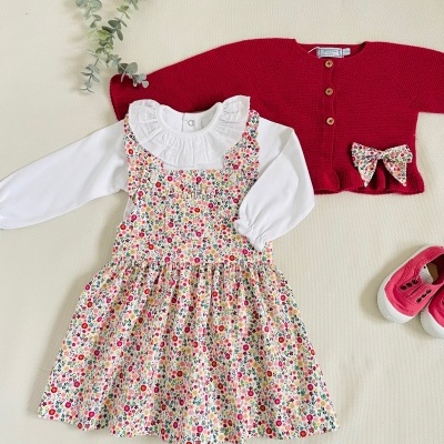 Saia com peitilho Primavera