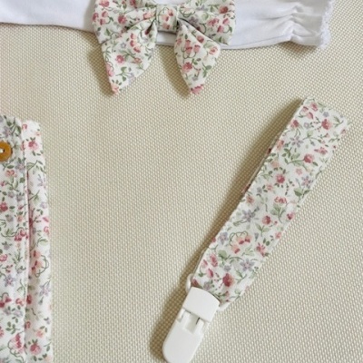 Fita-Chucha floral rosa malva