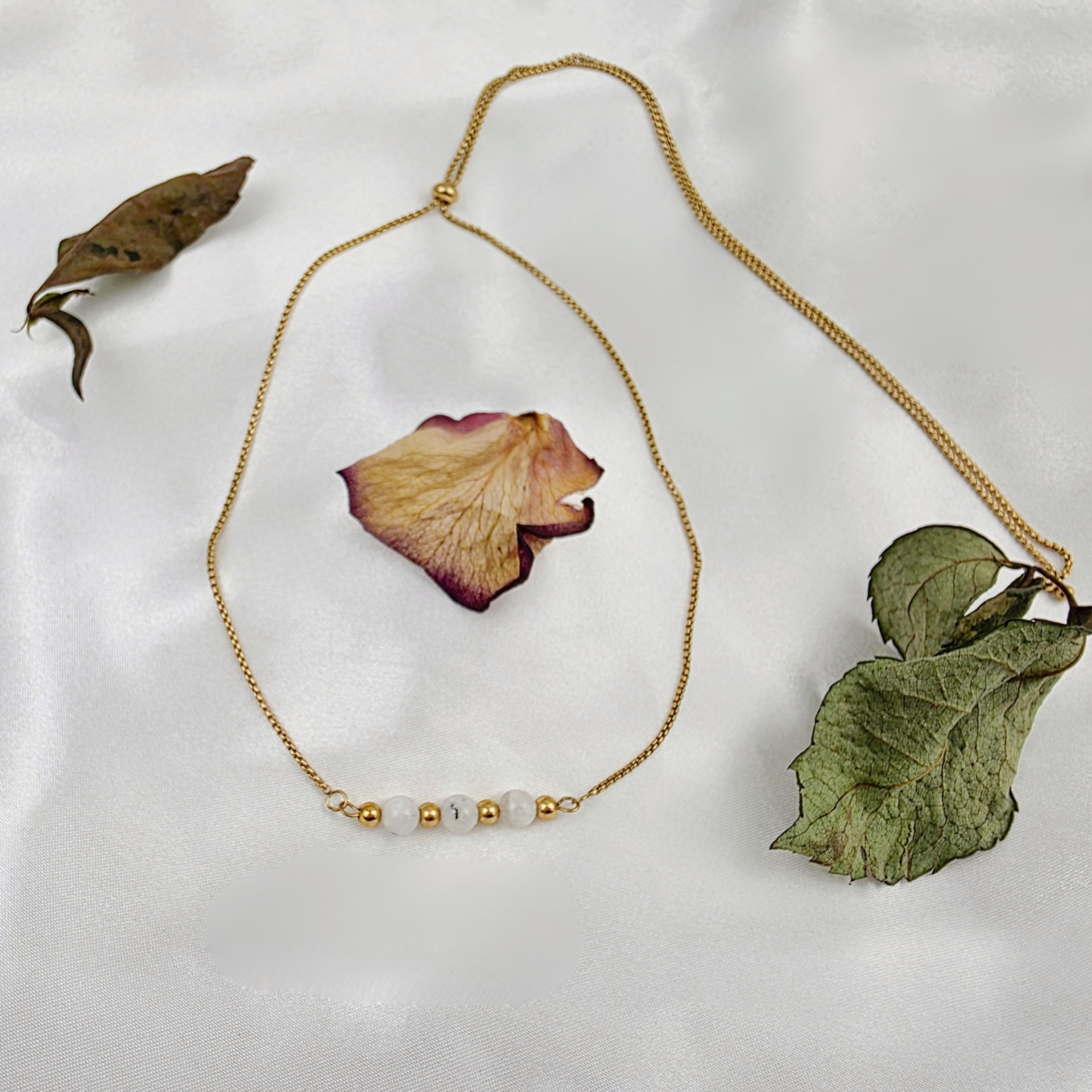 Colar Maya de Pedra da Lua - Handmade