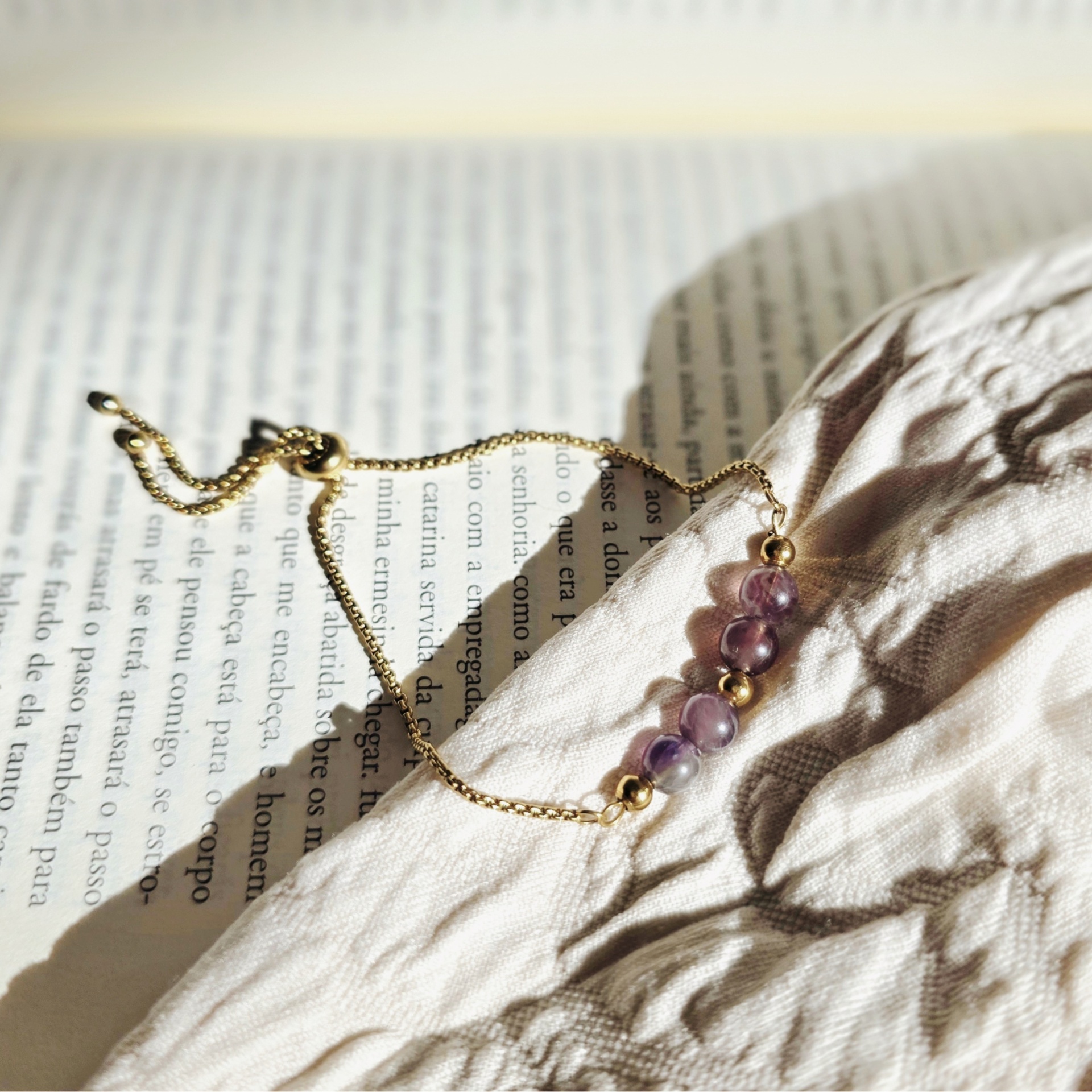 Pulseira Kumara de Ametista - Handmade