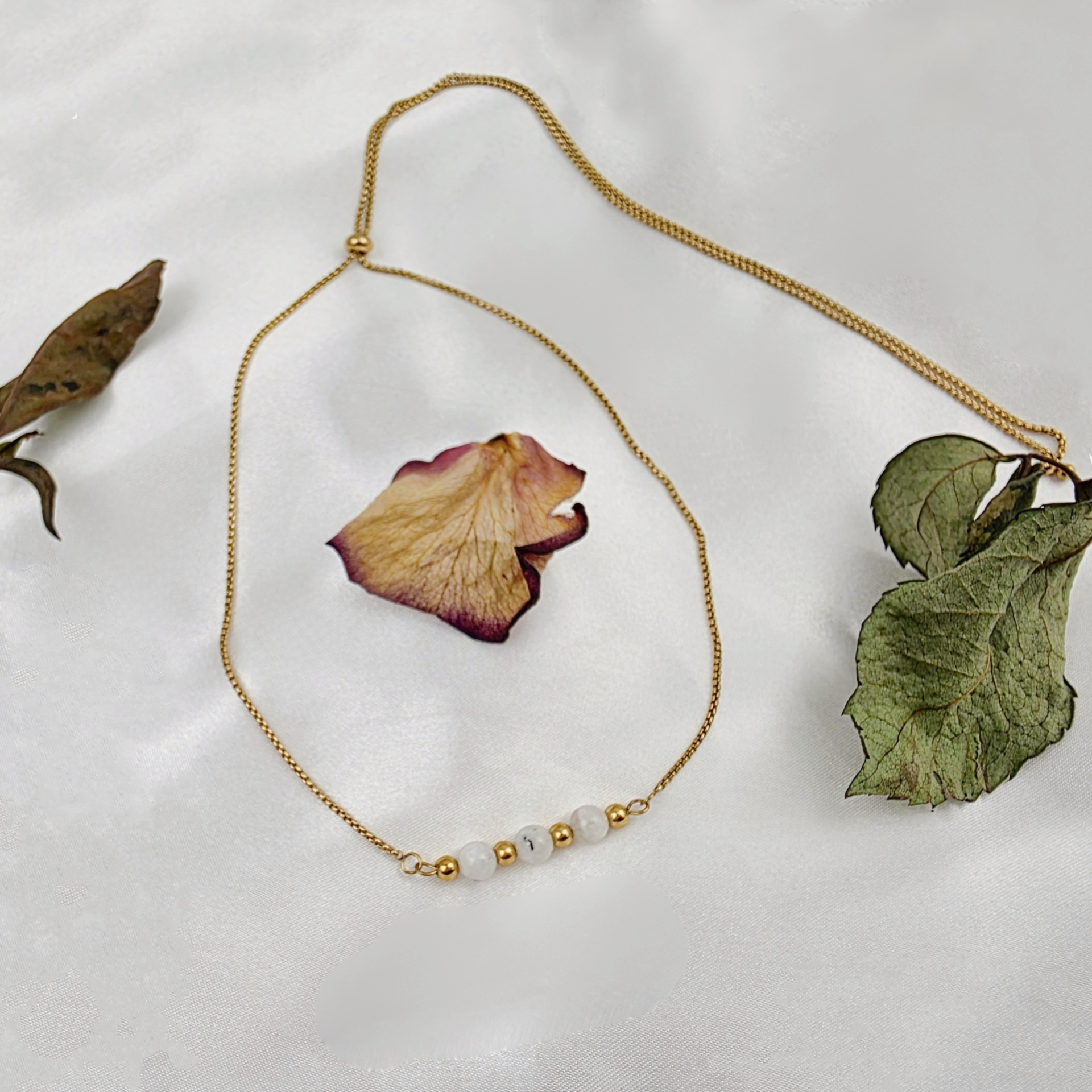 Colar Maya de Pedra da Lua - Handmade