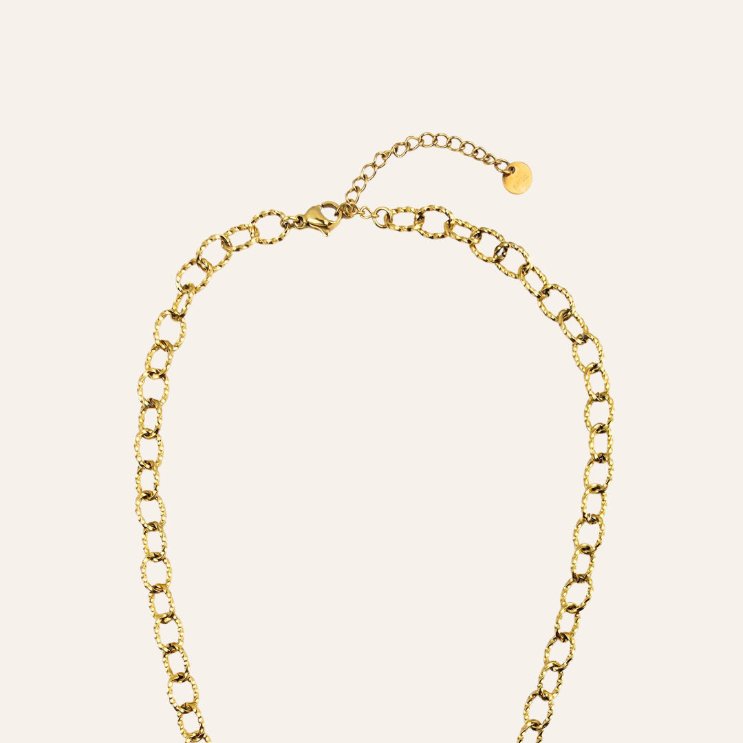 Colar Komics de Olho de Tigre - Handmade