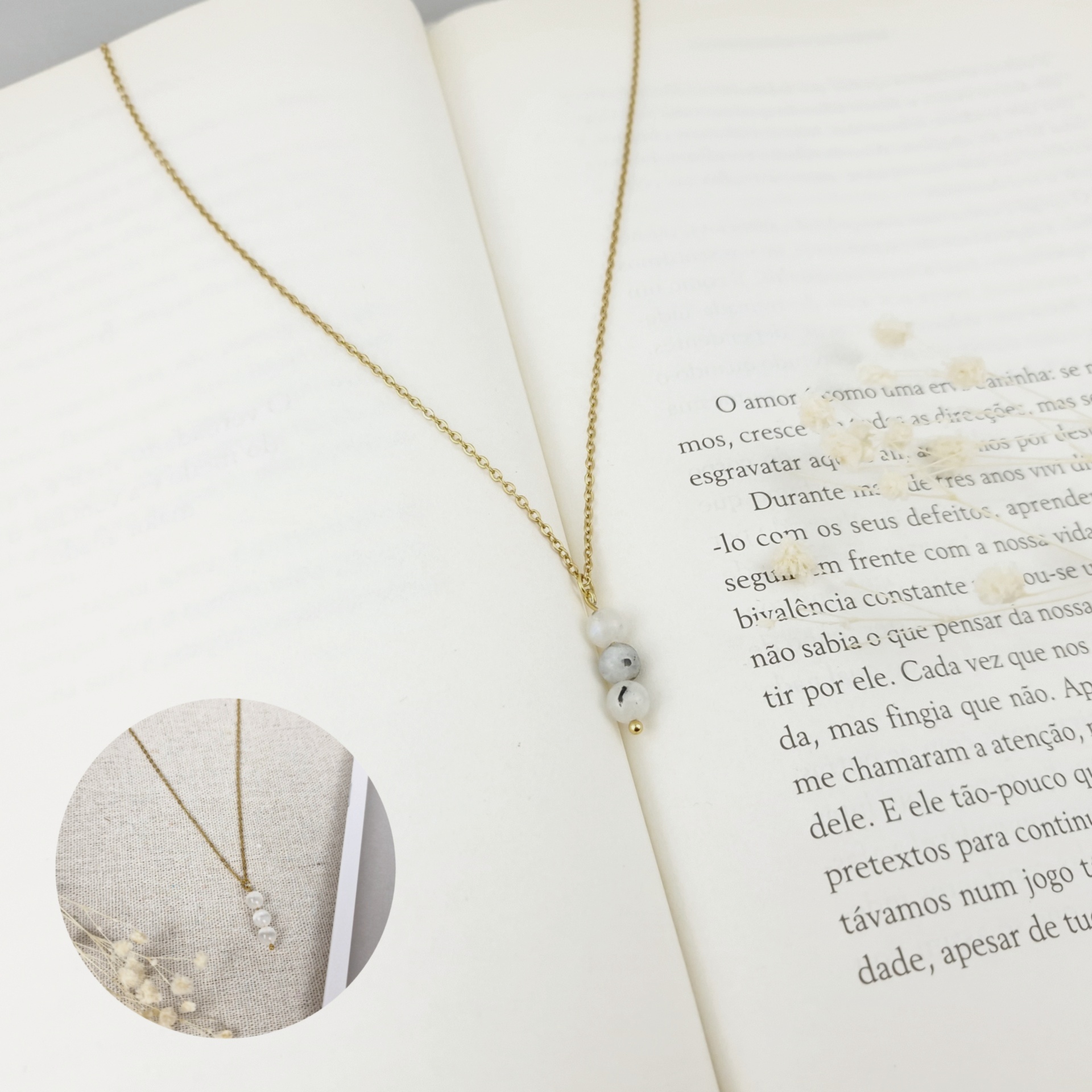 Escolhe o teu cristal: Colar "Ísis" - Handmade