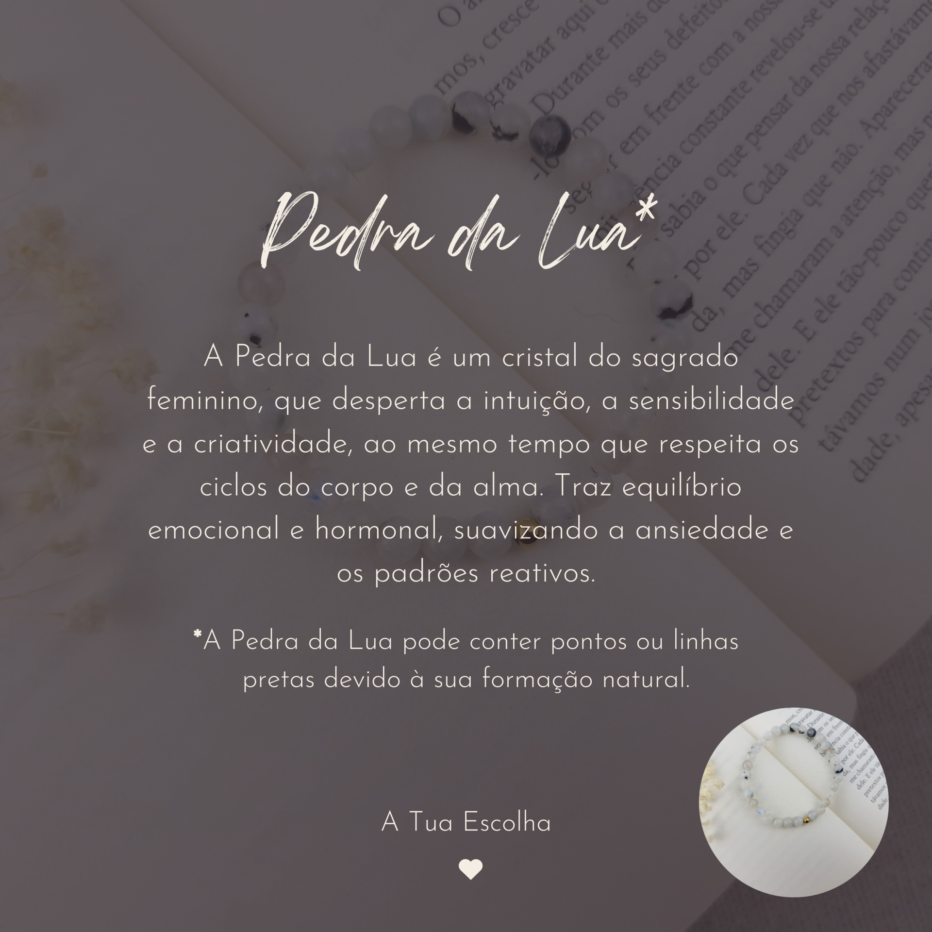 Escolhe o teu cristal: Pulseira "Ísis" - Handmade