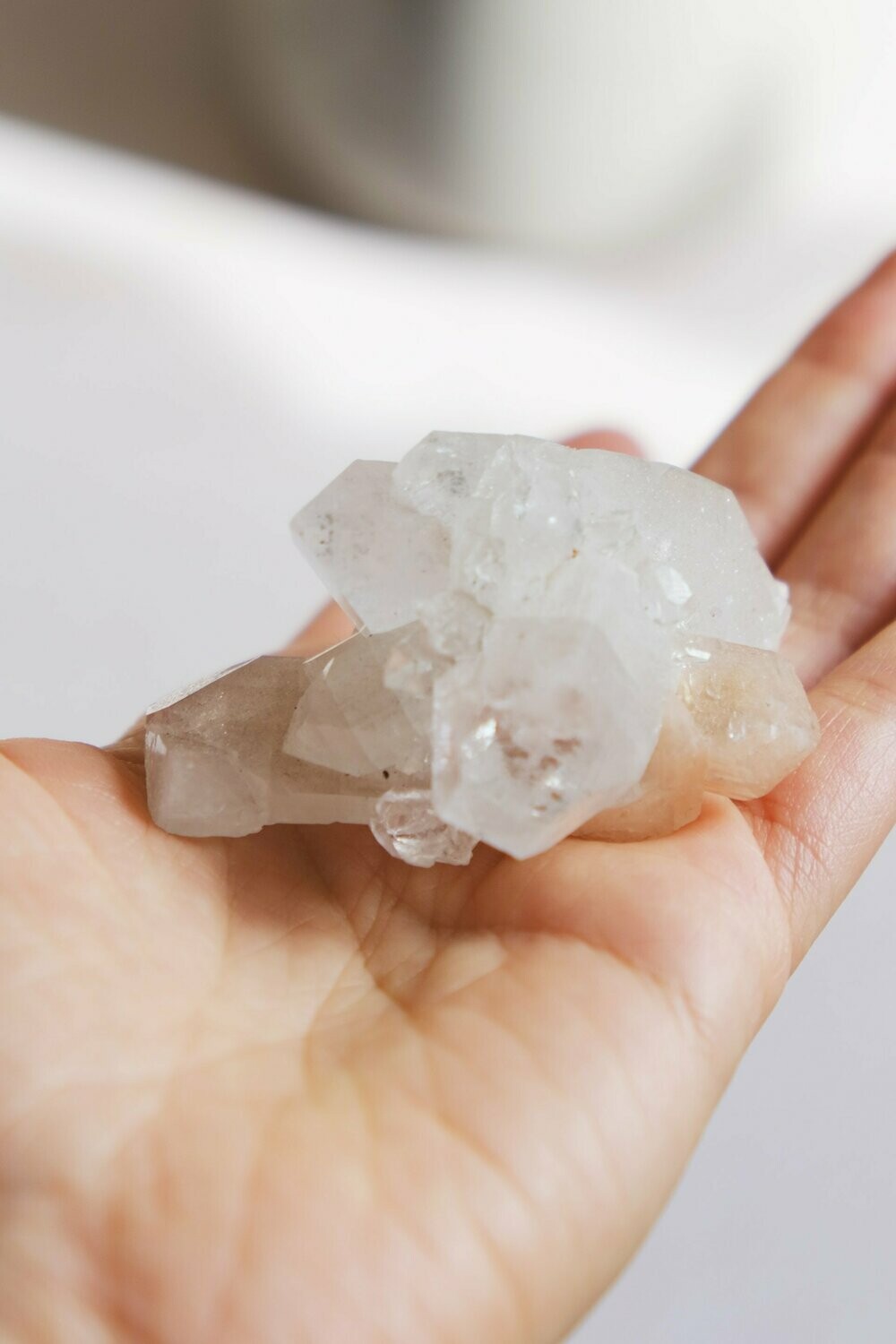 Drusa de cristal de quartzo