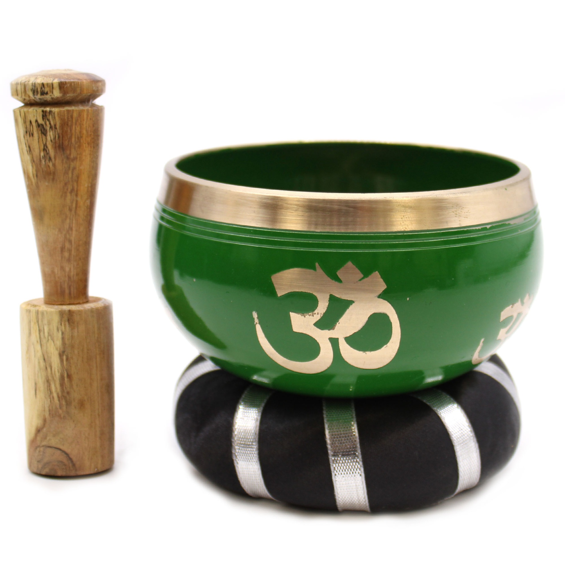 Conjunto Taça Tibetana Árvore da Vida - Verde 10,7 cm