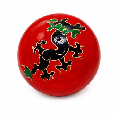 Esferas de Baoding com Sino Interno – cor vermelha - Artesanato Tradicional Chinês