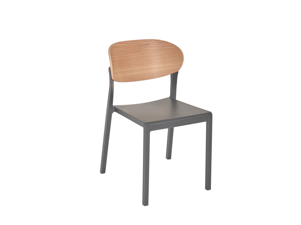 Cadeira BAKE WOOD Anthracite By Ezpeleta