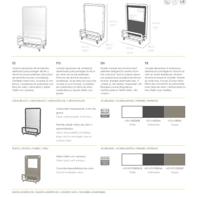 Separador&#x20;SIENA&#x20;MINI&#x20;Metacrylate&#x20;cor&#x20;Taupe