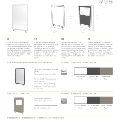 Separador&#x20;PAINEL&#x20;SIENA&#x20;MINI&#x20;Metacrylate&#x20;cor&#x20;Taupe