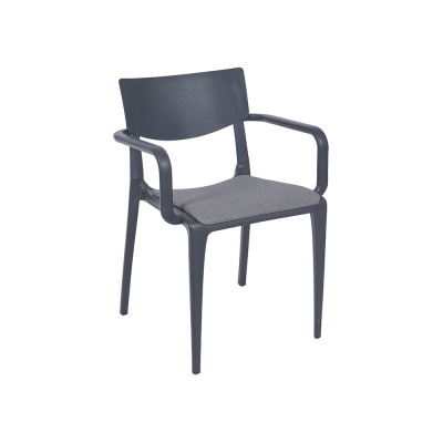 Cadeira TOWN ARMCHAIR PAD Anthracite - Grey By Ezpeleta