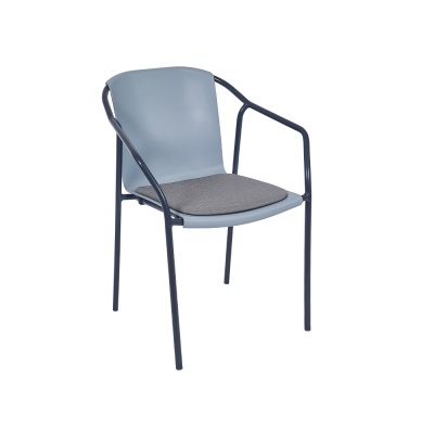 Cadeira ROD PAD Anthracite - Blue Grey Pad Navy By Ezpeleta