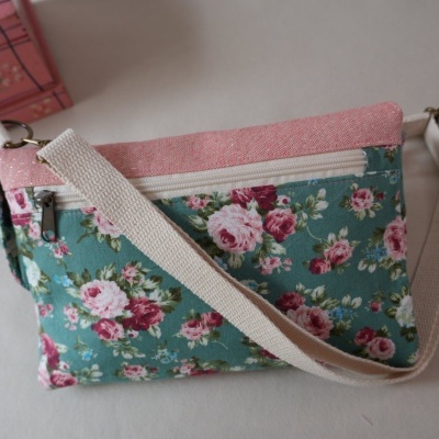 Bolsa Transversal Floral Vintage