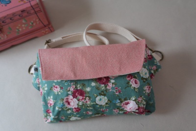 Bolsa Transversal Floral Vintage