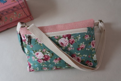 Bolsa Transversal Floral Vintage