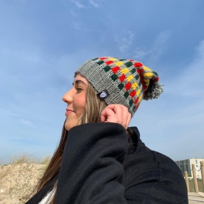GORRO  CROCHÊ  POMPOM