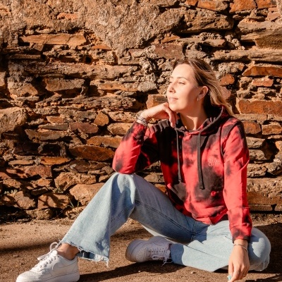 SWEAT HOODIE TIE -DYE DE SENHORA