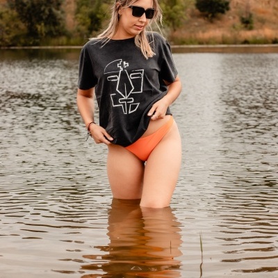 T-Shirt CARETO DRAW FACE FADE OUT