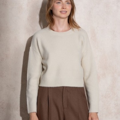 Camisola de malha com decote redondo SMF