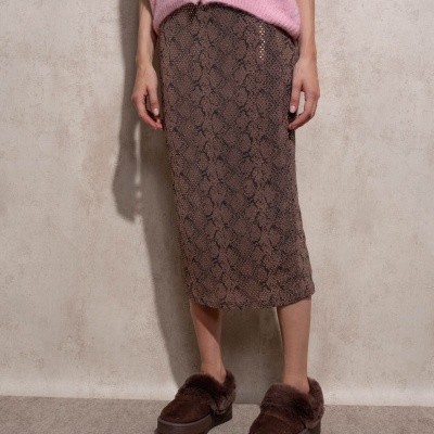 Saia midi brilhante SMF