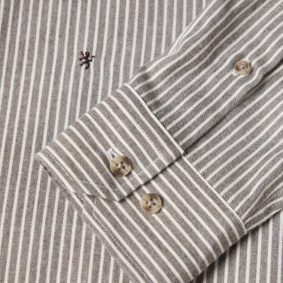 Camisa regular fit às riscas Lion Of Porches
