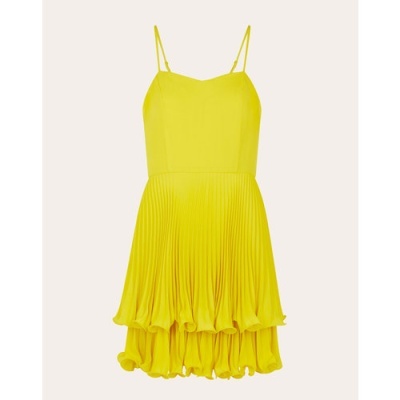 VESTIDO CURTO COM SAIA PLISSADA NAF NAF