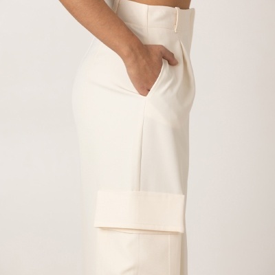 Calças direitas cintura subida Sahoco By Gonçalo Mello