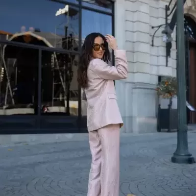 Blazer em tecido estampado Scripta