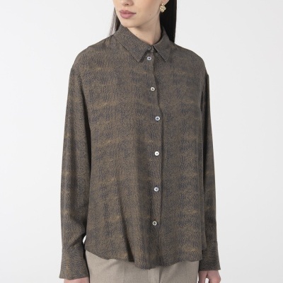 BLUSA PRINT ANIMAL BICOLOR ANA SOUSA