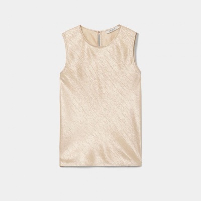 Top em tecido acetinado Decenio