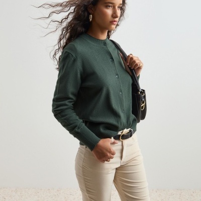 Casaco malha em lã e algodão Decenio