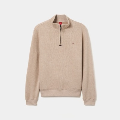 Camisola em malha texturada com carcela Lion of Porches