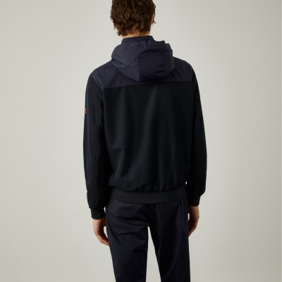 Blusão em tecido técnico com capuz amovível Lion of Porches