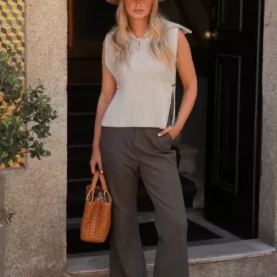 Colete Zíper Laterais Abertas Spaccio by Cristina