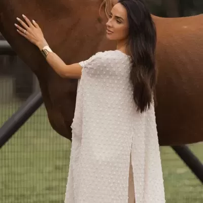 Top Capa em Tecido Texturizado Sahoco