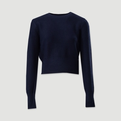 Camisola de malha curta com gola redonda Ferrache