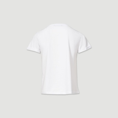 T-shirt básica com logotipo em lantejoulas Ferrache