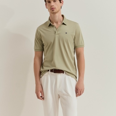Polo de manga curta regular fit Lion of Porches