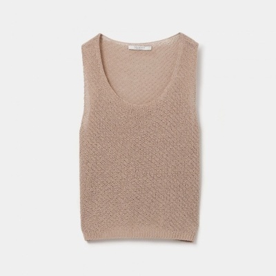 Top de malha tricotada Decenio