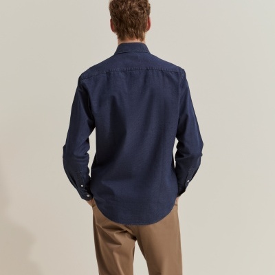 Camisa slim fit com textura Lion of Porches