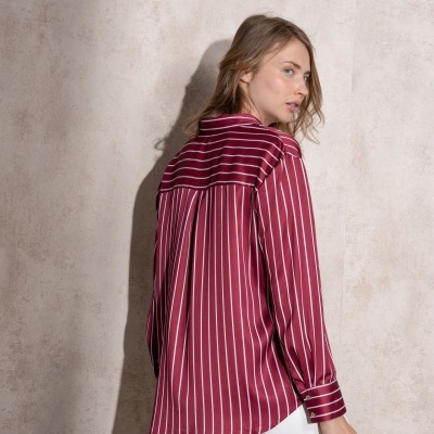 Túnica riscas acetinada SMF