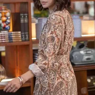 VESTIDO BLAZER EM BOMBAZINA FOURSOUL